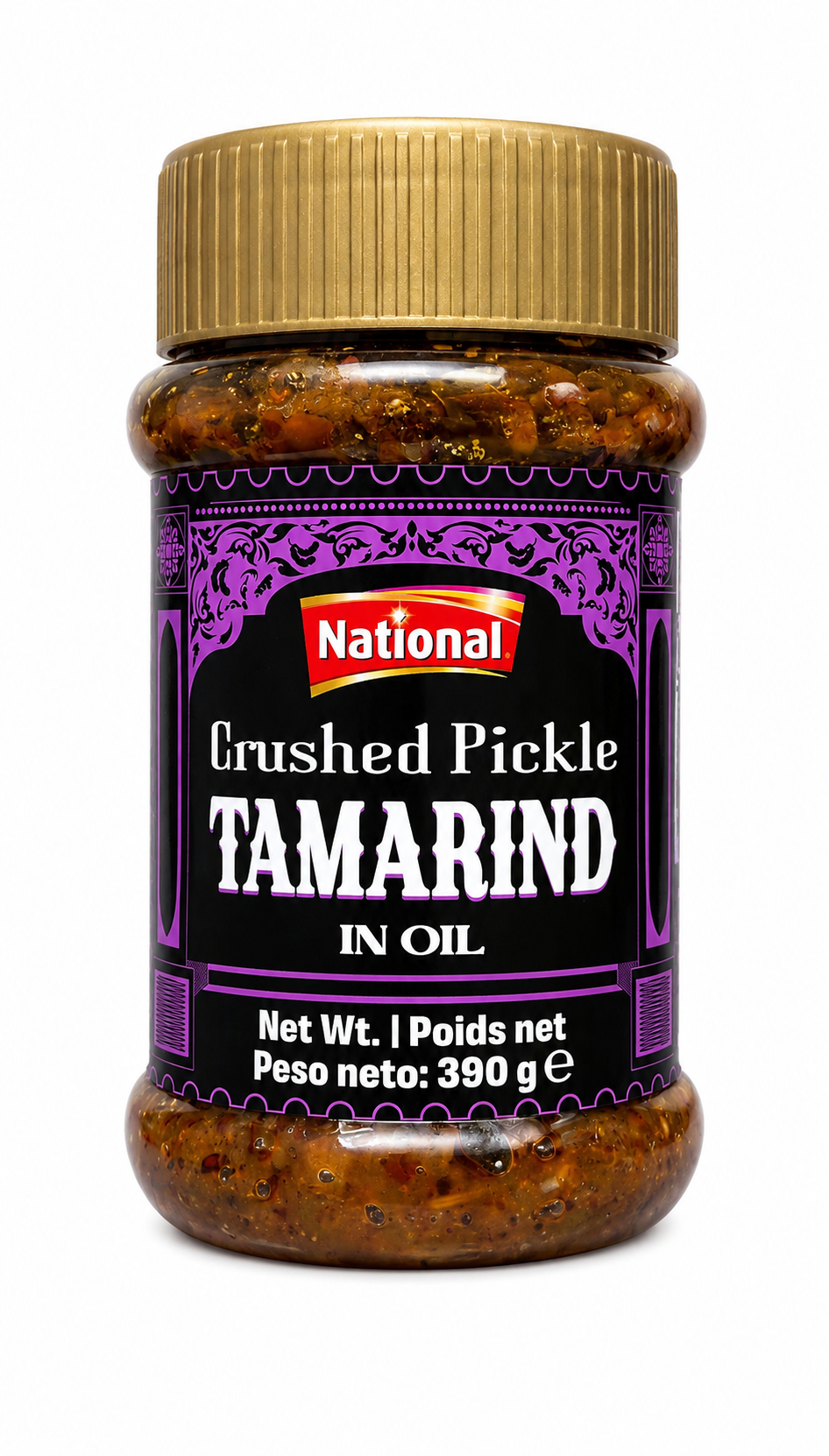 National Crushed Pickle Tamarind in Oil 390g – Murături de Tamarind Mărunțite în Ulei