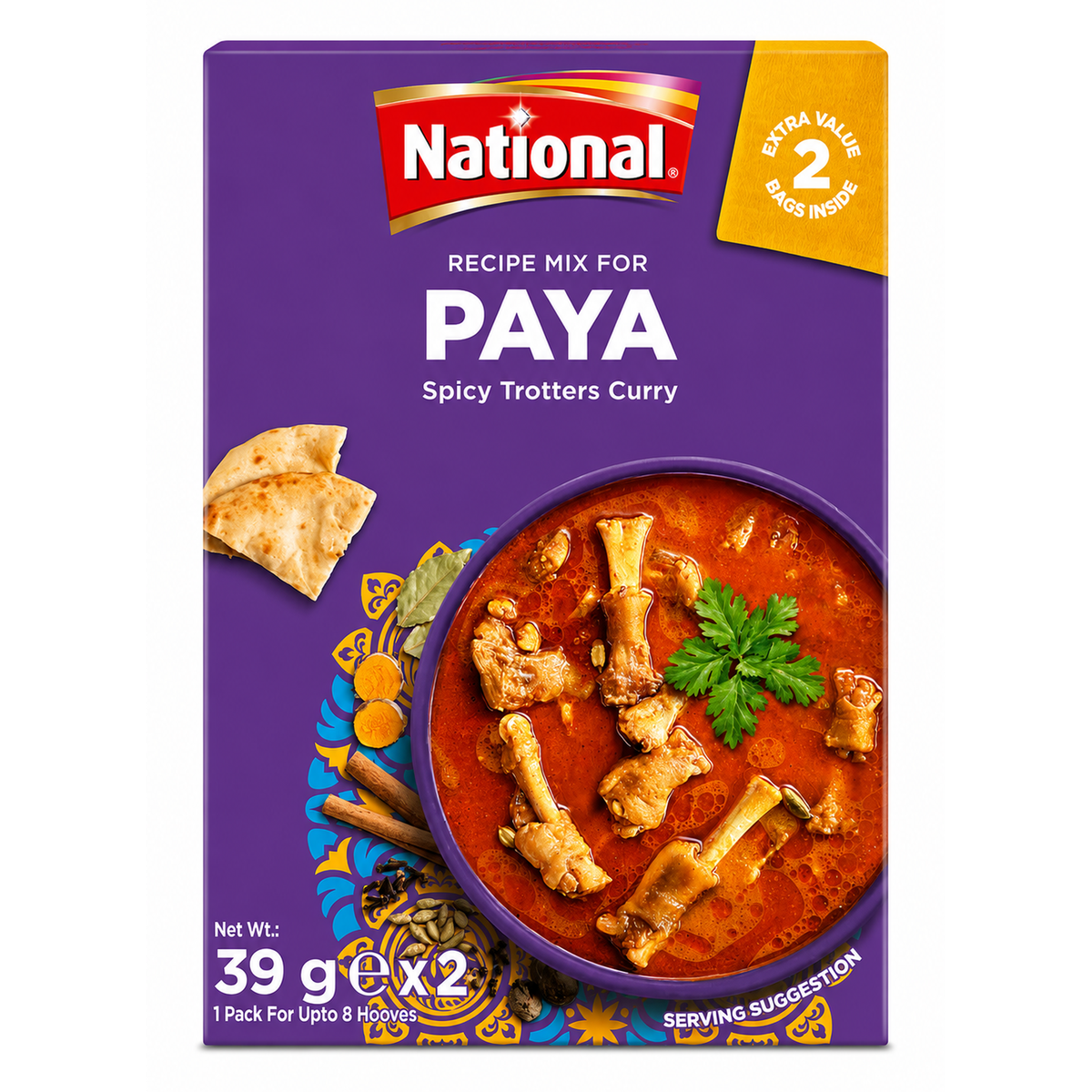 National Paya Recipe Mix 2x39g – Mix de Condimente pentru Paya Curry Tradițional