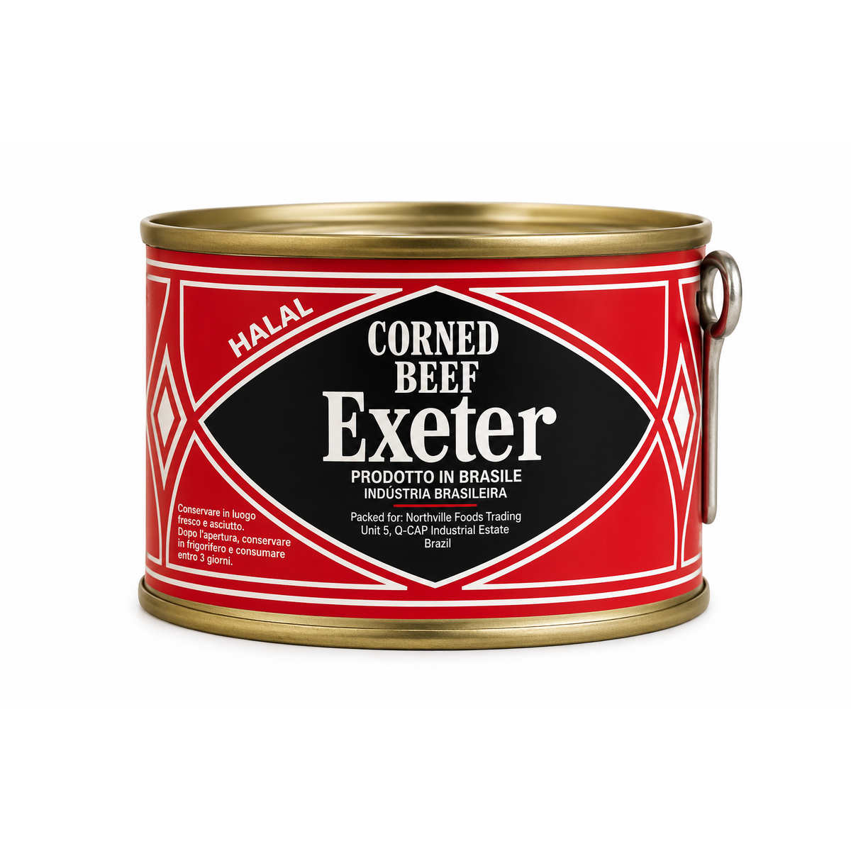 Exeter Corned Beef Halal 340g – Carne de Vită Conservată, Produs din Brazilia