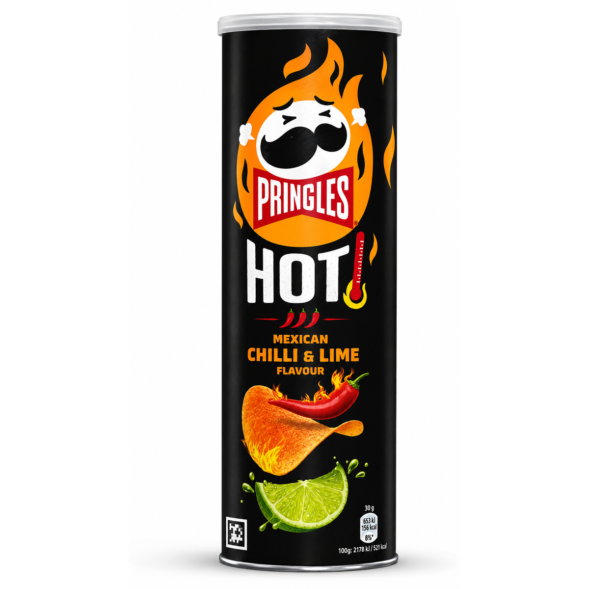 Pringles Hot Mexican Chilli & Lime 165g – Chipsuri Picante cu Chili Mexican și Lime