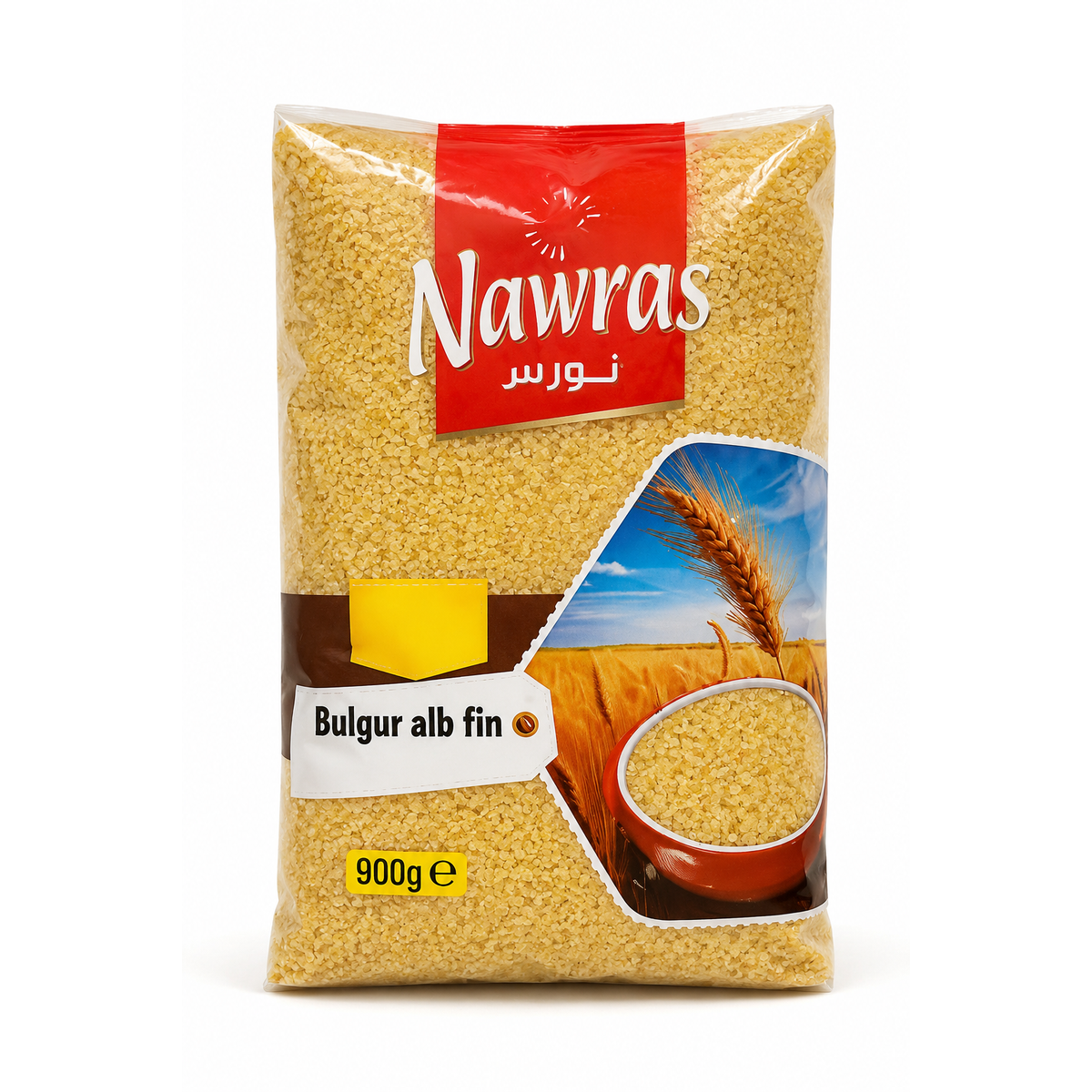 Nawras Bulgur Alb Fin 900g – Bulgur Fin din Grâu Dur pentru Rețete Tradiționale