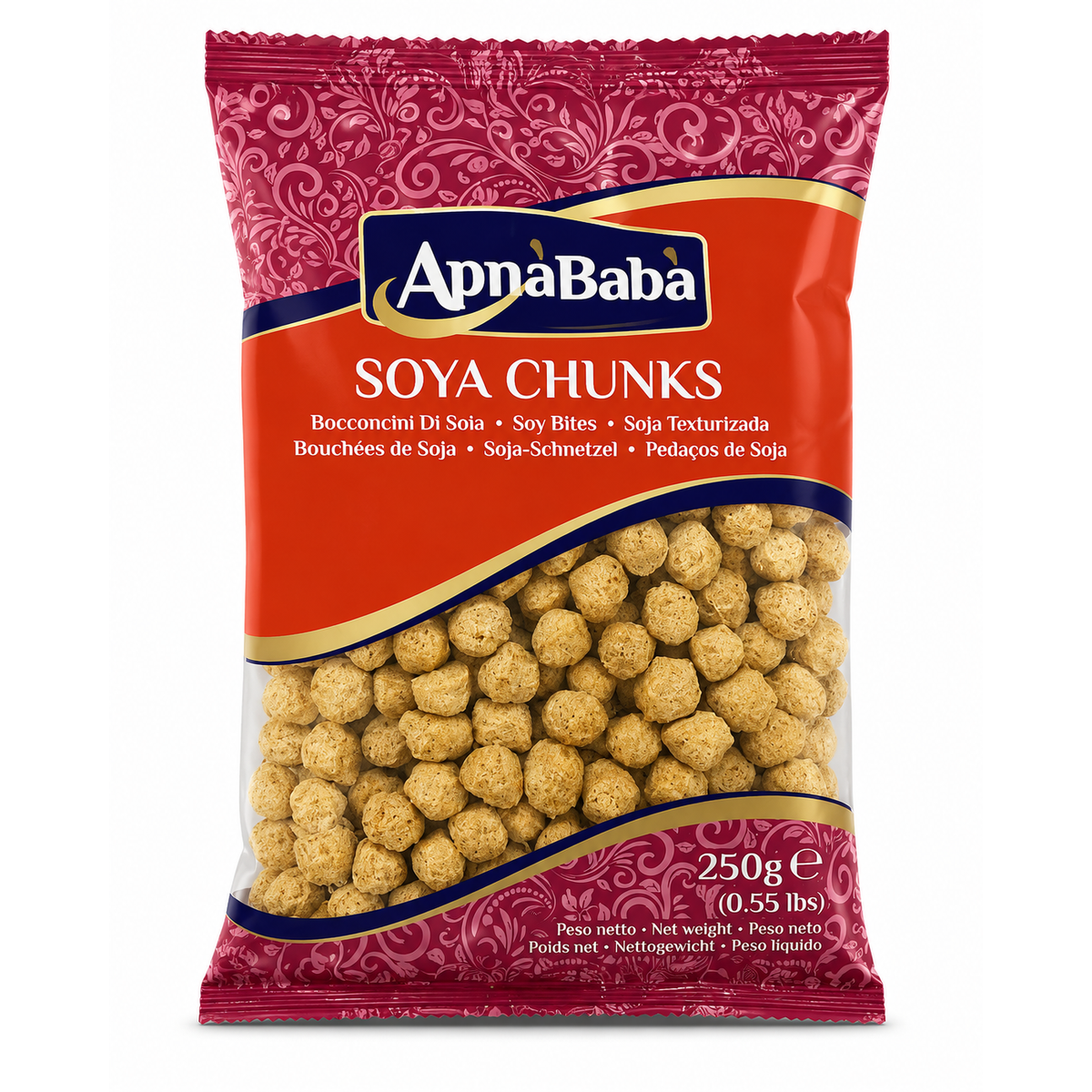 ApnaBaba Soya Chunks – Bucăți Texturate din Soia 250 g
