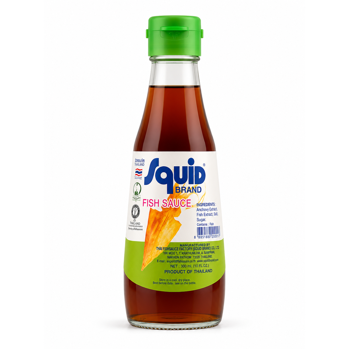Sos de Pește Squid Brand (Fish Sauce) 300 ml – Condiment Thailandez Autentic