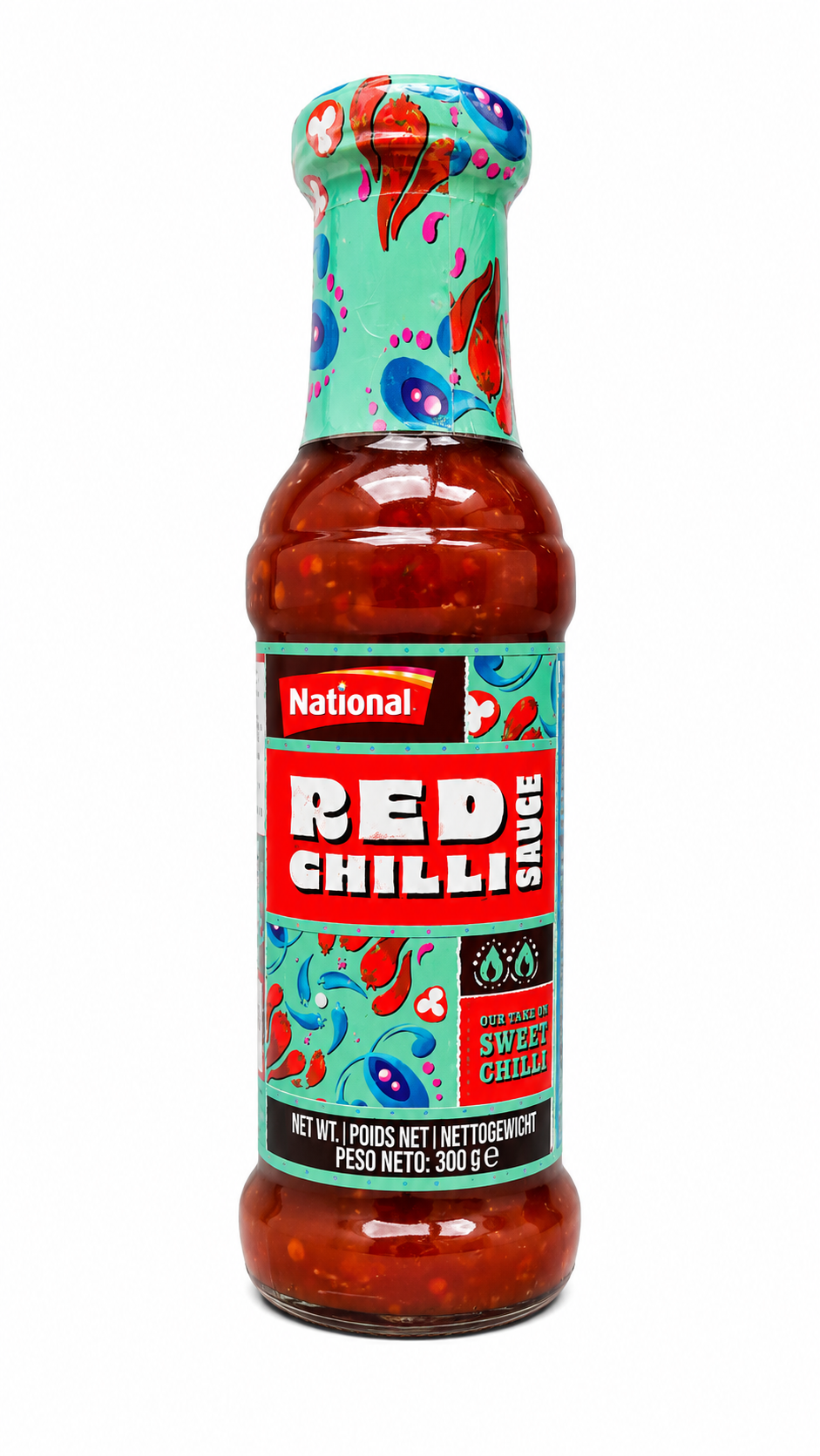 National Red Chilli Sauce – Sos Dulce-Picant cu Ardei Chili 300 g