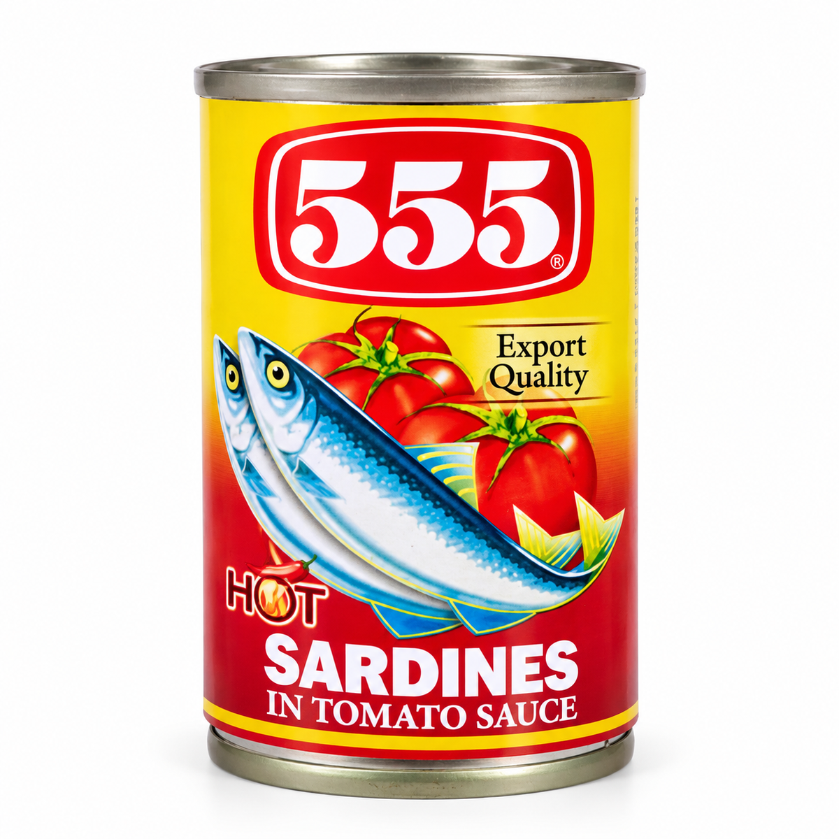 555 Sardine Picante în Sos de Roșii – 55 g