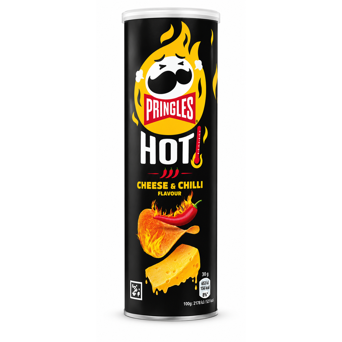 Pringles Hot Cheese & Chilli 165g – Chipsuri cu Brânză și Ardei Iute