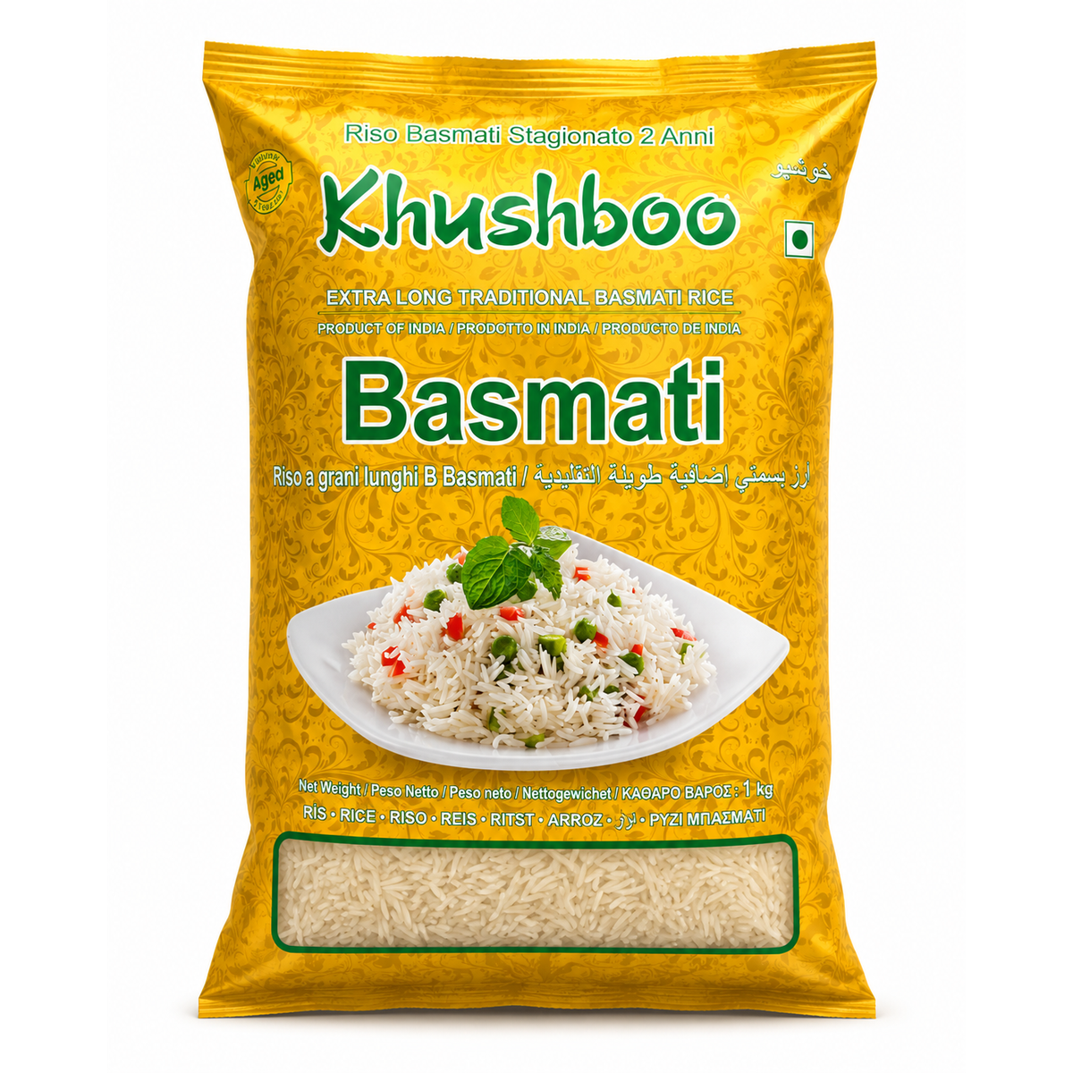 Orez Basmati Extra Long Khushboo 1 kg – Premium Aged Basmati Rice