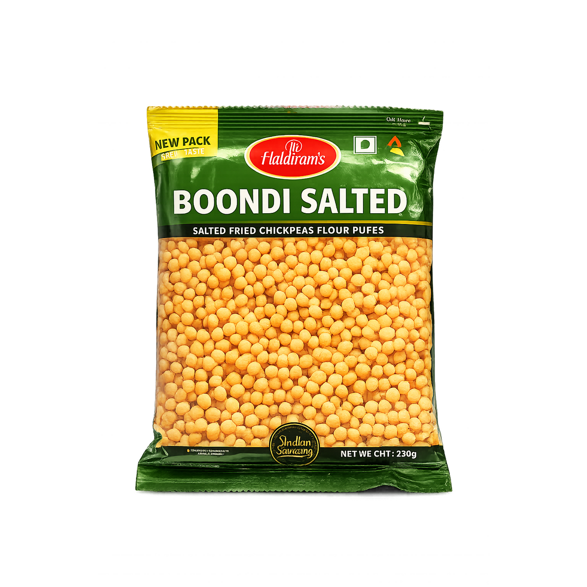 Haldiram's Boondi Salted 200g – Gustare Crocantă din Făină de Năut
