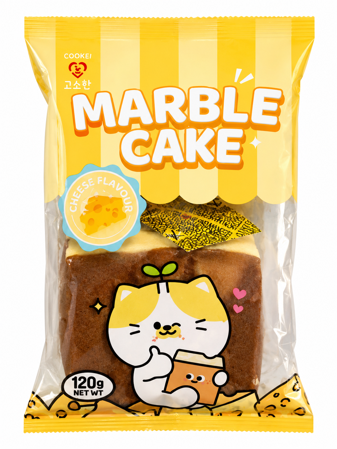 Marble Cake Cheese Flavour – Chec Marmorat cu Aromă de Brânză 120 g
