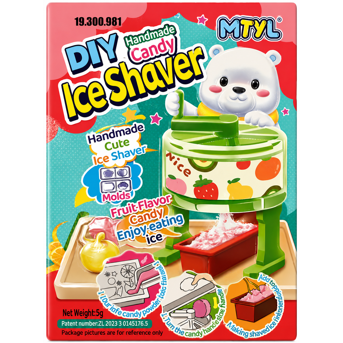 Kit DIY Handmade Ice Shaver – Set Creativ pentru Gheață Răzuită și Deserturi | 5 g