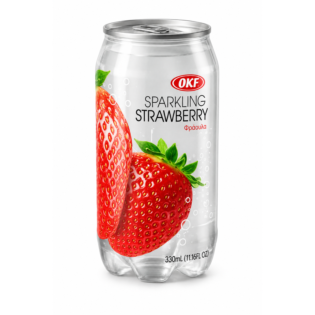 OKF Sparkling Strawberry 350 ml – Băutură Carbogazoasă cu Aromă de Căpșuni