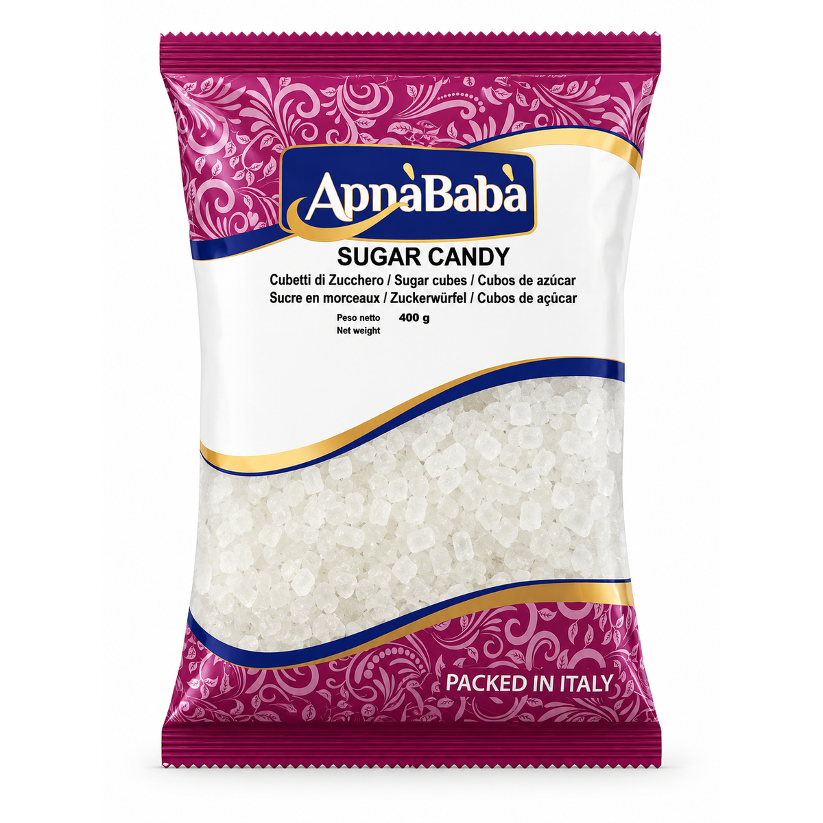 Zahăr Candel ApnaBaba (Sugar Candy) 400g – Cristale Naturale de Zahăr pentru Ceai, Deserturi și Băuturi