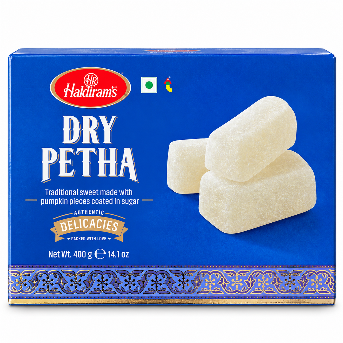 Haldiram’s Dry Petha – Dulciuri Indiene din Dovleac, 400 g