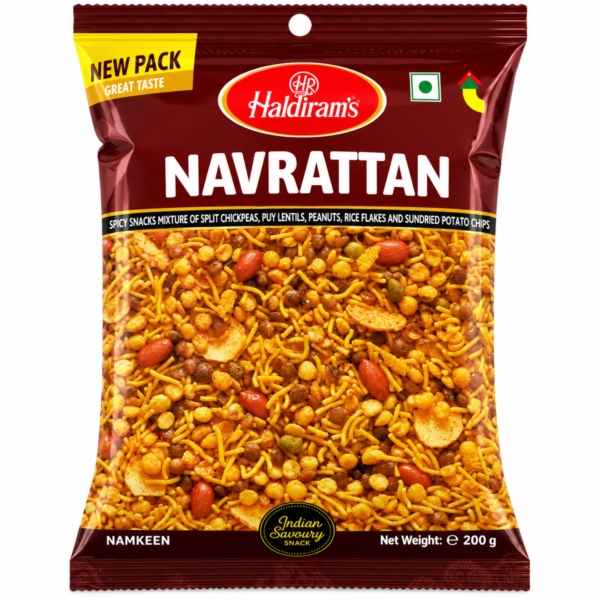 Haldiram's Navrattan – Mix de Gustări Indiene Picante 200 g