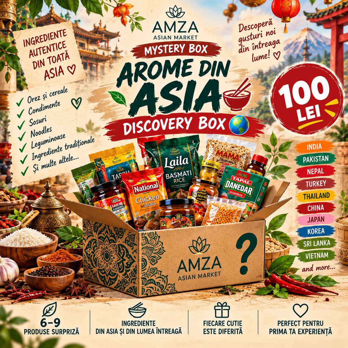 🌏 AMZA Mystery Box – Asia Discovery 🍜