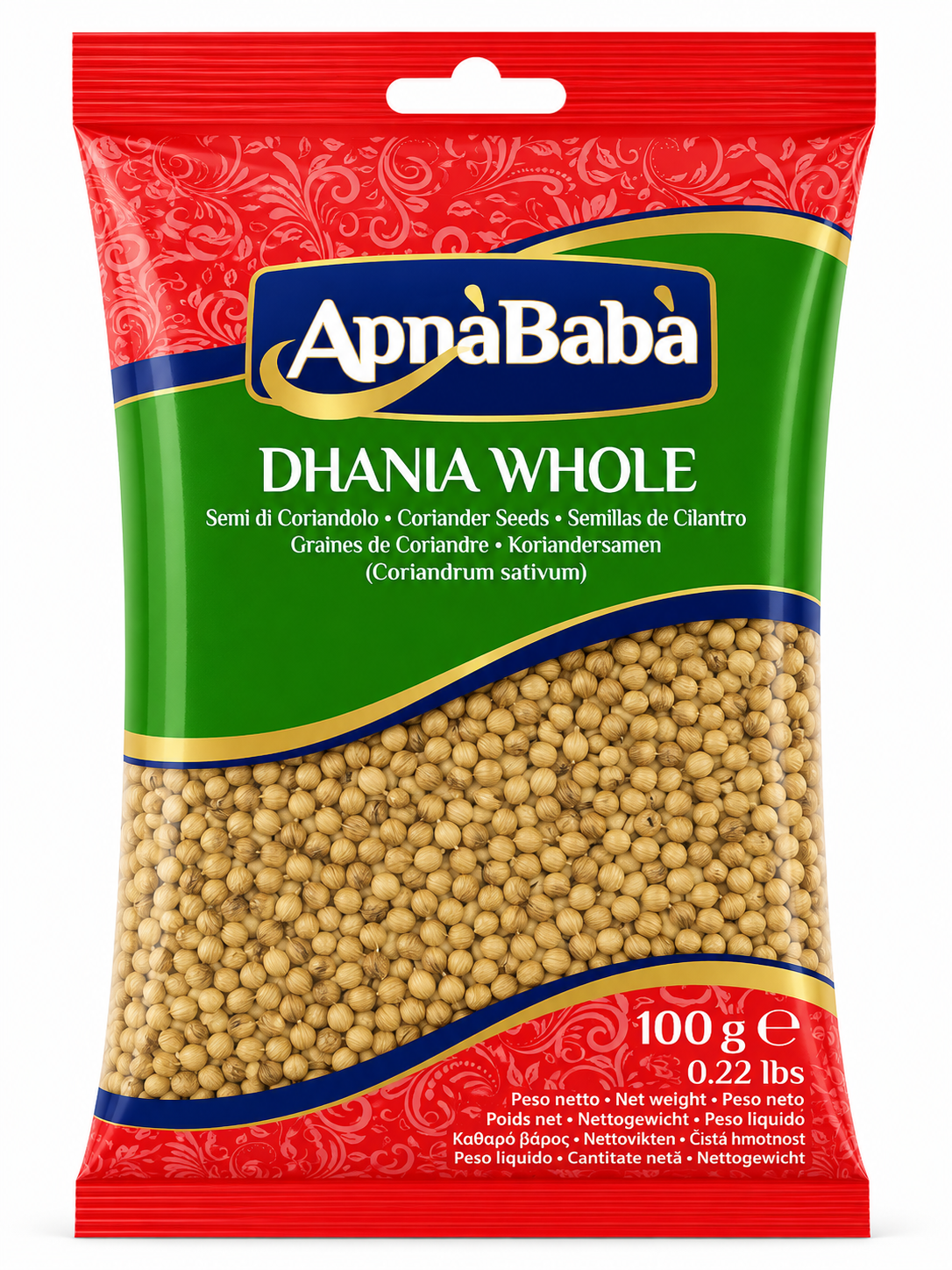 Semințe de Coriandru Întregi ApnaBaba (Dhania Whole) 100g