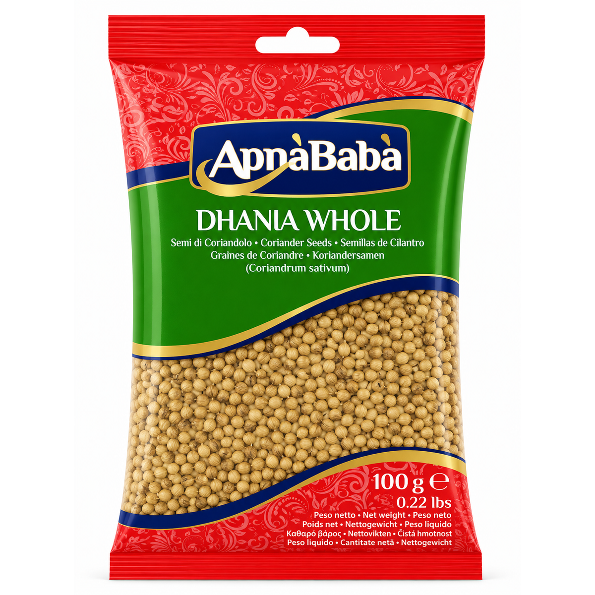 Semințe de Coriandru Întregi ApnaBaba (Dhania Whole) 100g
