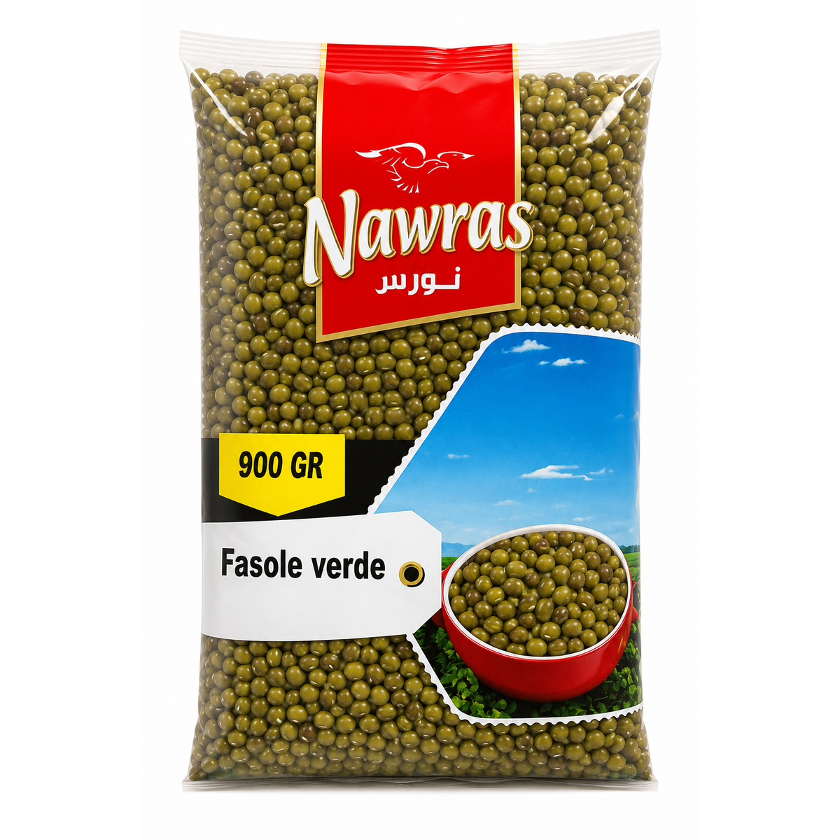 Nawras Fasole Verde Mung 900g – Boabe Mung Premium Bogate în Proteine