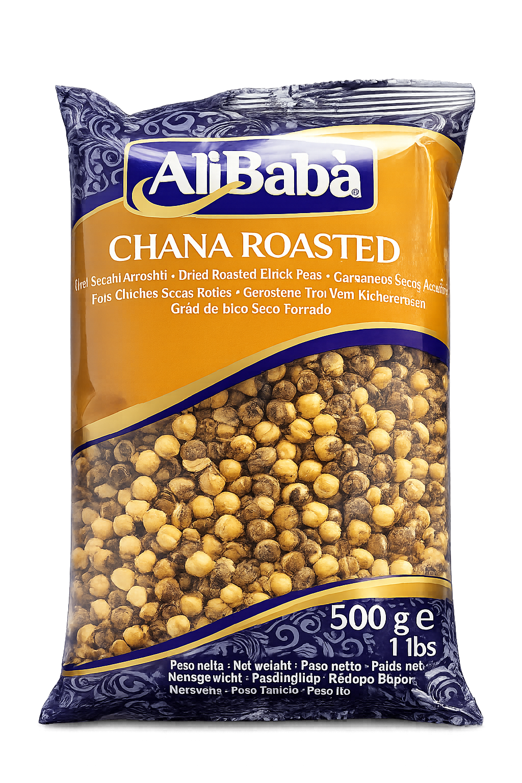 AliBaba Chana Roasted 500g – Năut Prăjit Crocant (Roasted Chickpeas)