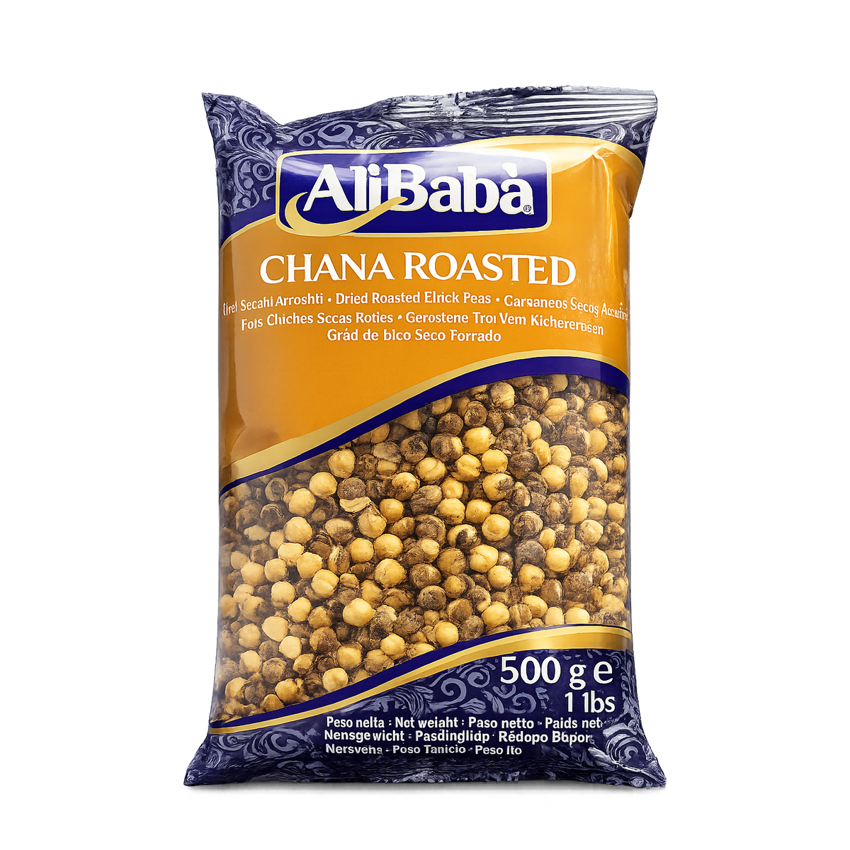 AliBaba Chana Roasted 500g – Năut Prăjit Crocant (Roasted Chickpeas)