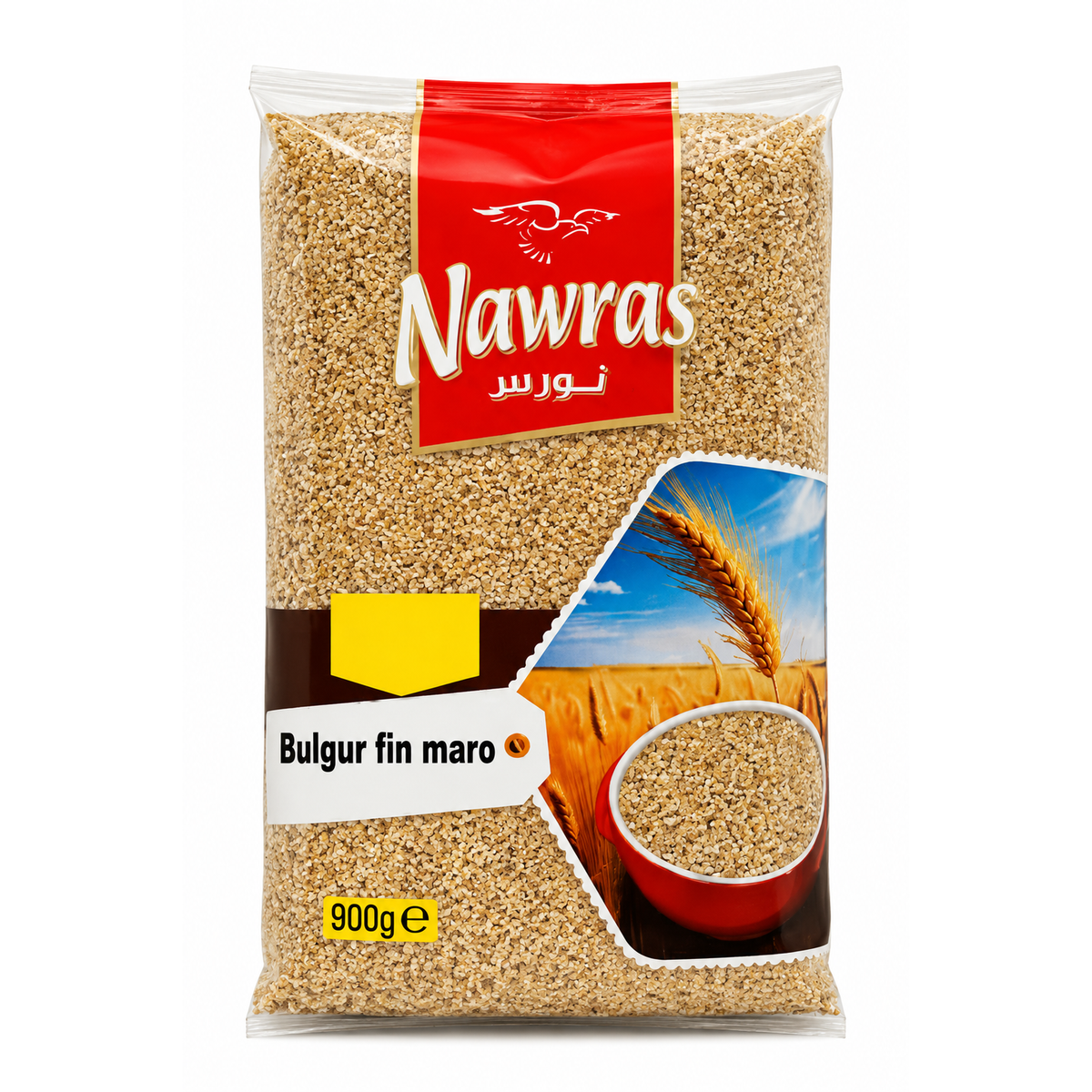 Nawras Bulgur Fin Maro 900g – Bulgur Integral Fin din Grâu Dur