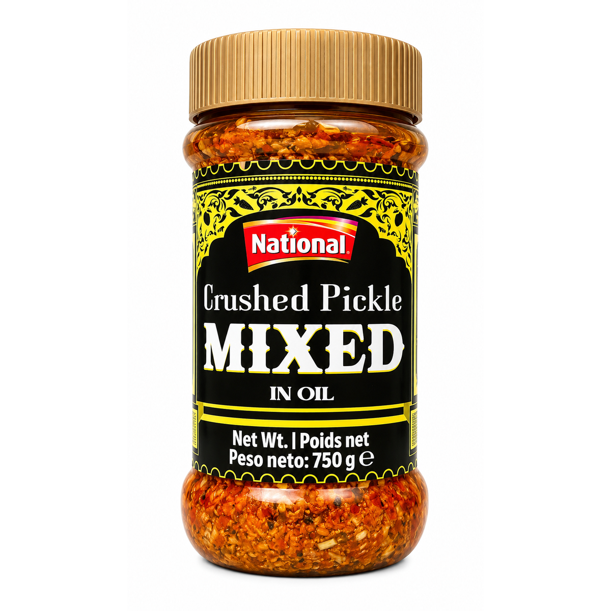 National Crushed Pickle Mixed in Oil 750g – Murături Mixte Mărunțite în Ulei