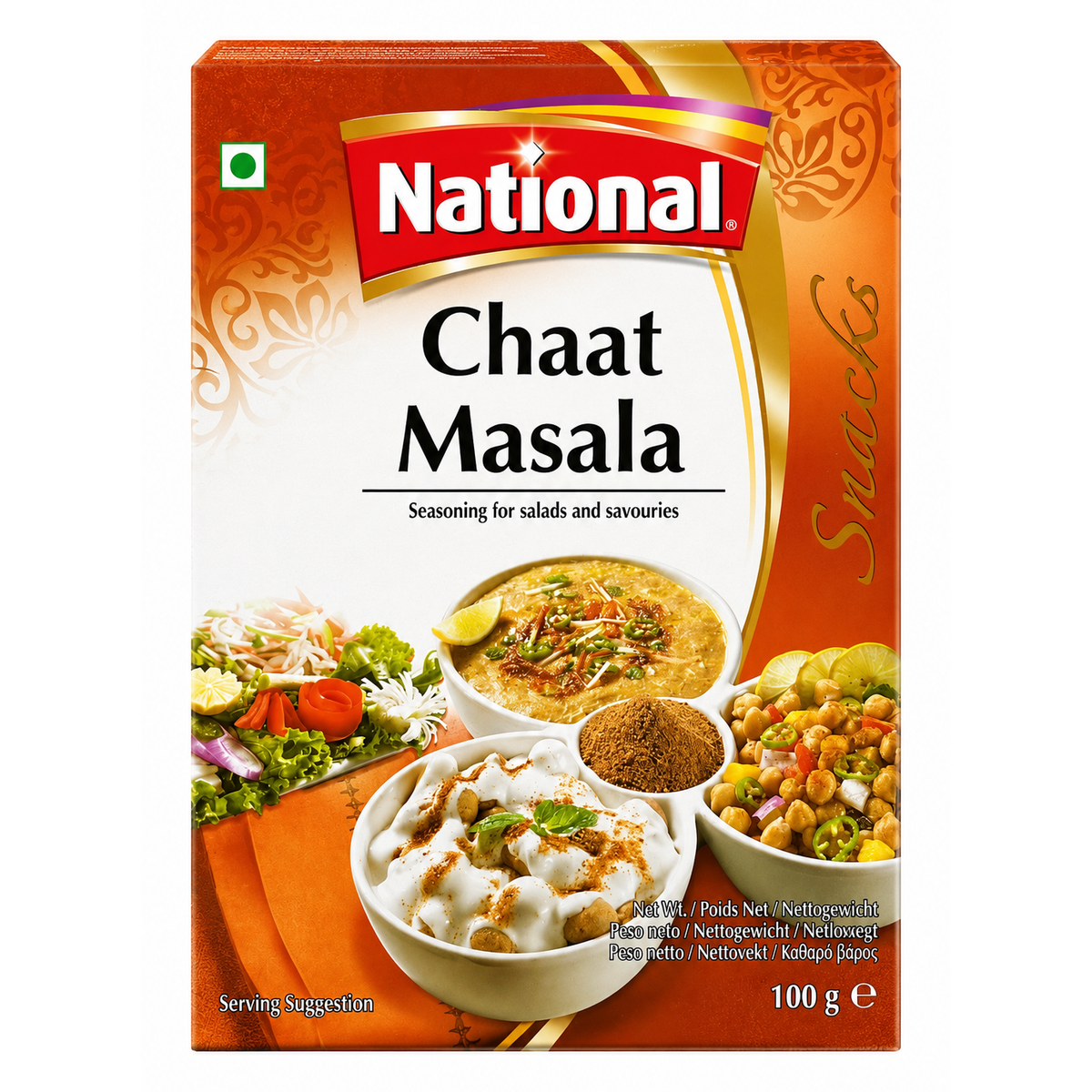 National Chaat Masala 100g – Condiment Indian pentru Salate, Fructe și Gustări