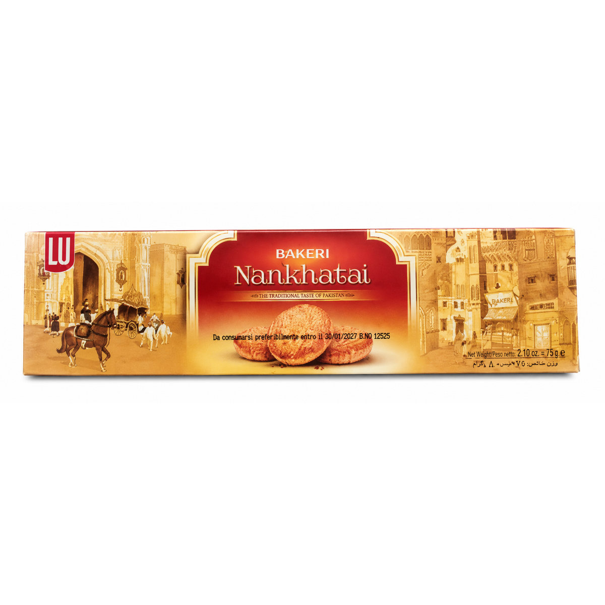 LU Bakeri Nankhatai Biscuits 76.8g – Biscuiți Tradiționali Pakistanezi cu Gust Delicat