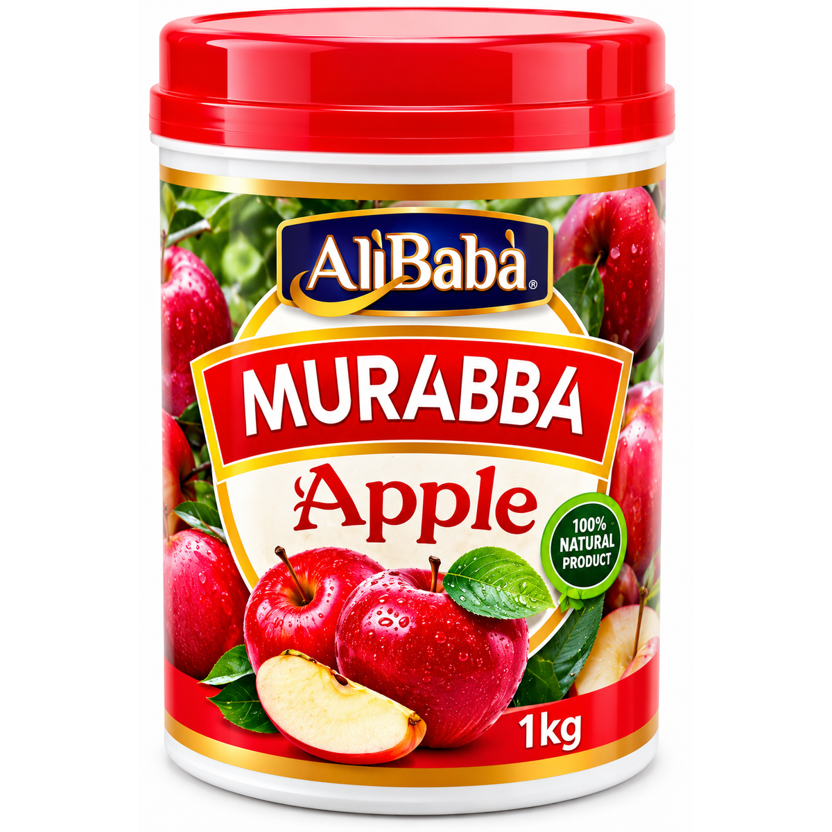 Ali Baba Murabba Apple 1kg – Dulceață Tradițională din Mere în Sirop