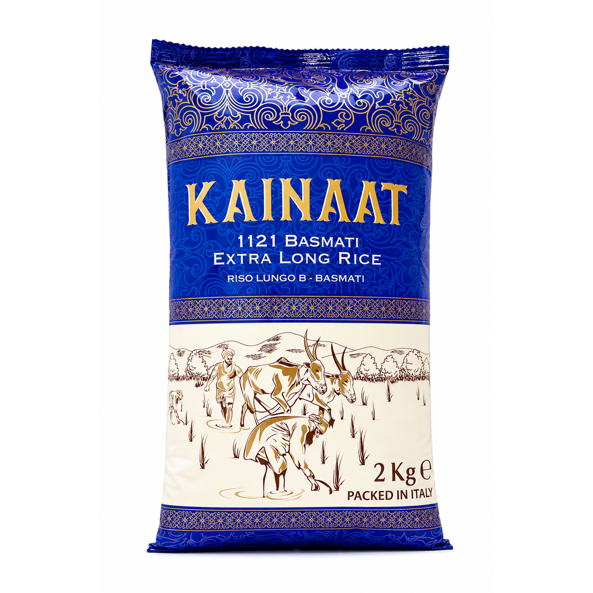 Kainaat 1121 Basmati Extra Long Rice 2kg – Orez Basmati Premium cu Bob Extra Lung