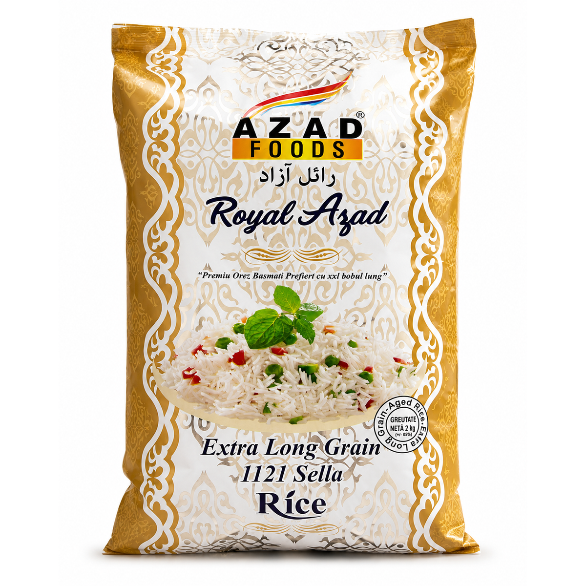 Royal Azad Orez Basmati Sella 1121 Extra Long 2 kg Descriere produs: