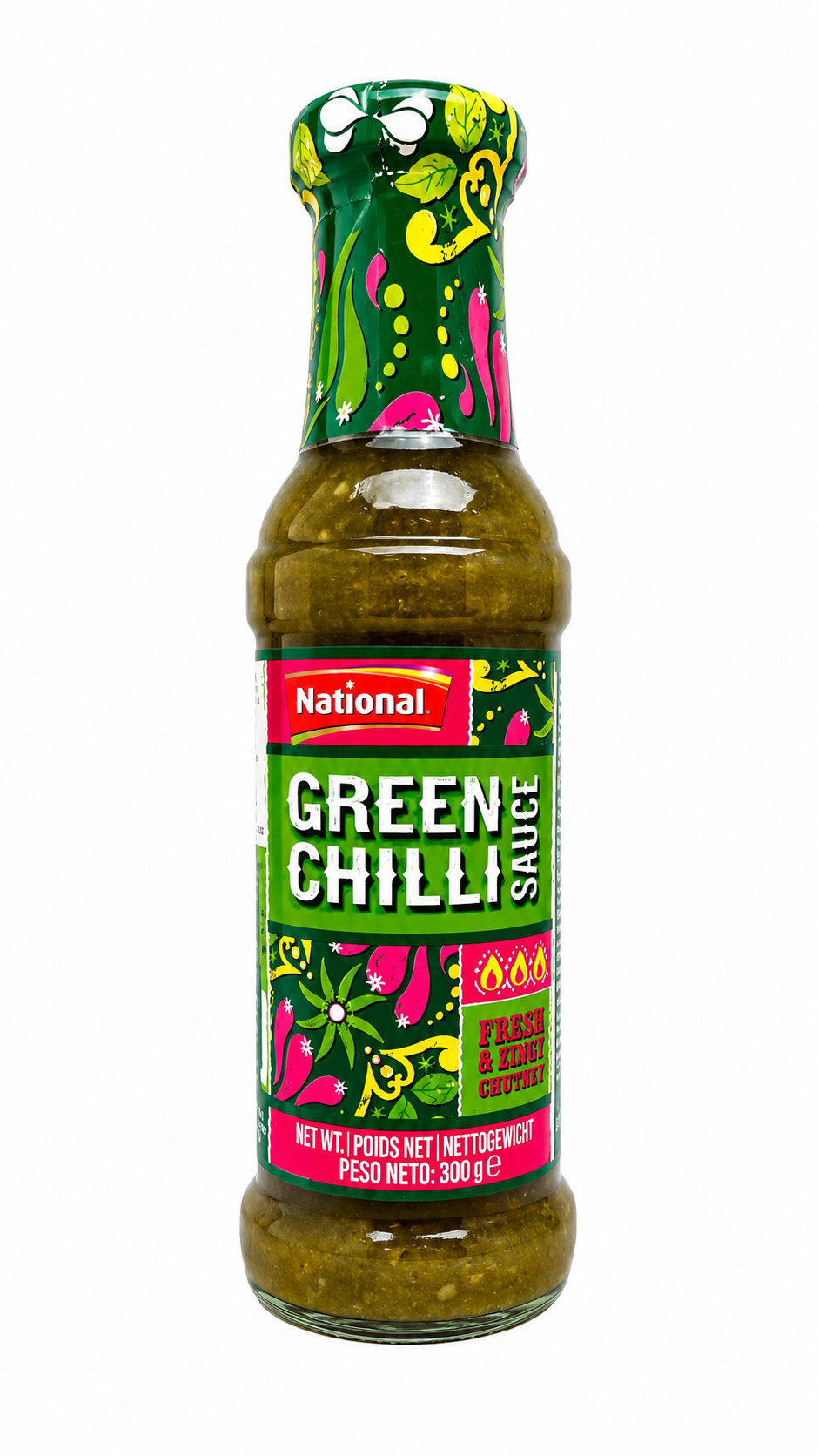 National Green Chilli Sauce – Sos Picant din Ardei Verde 300 g