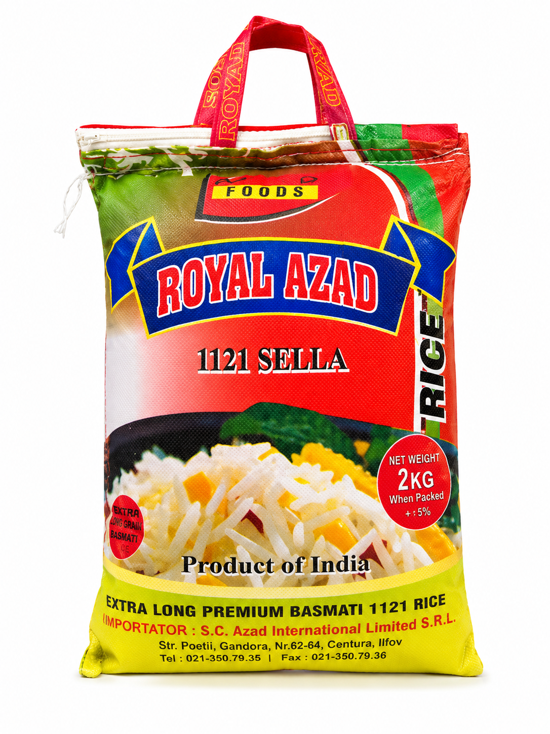 Royal Azad Orez Basmati Sella 1121 Extra Long 2 kg