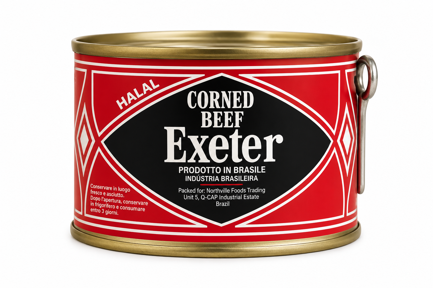 Exeter Corned Beef Halal 340g – Carne de Vită Conservată, Produs din Brazilia