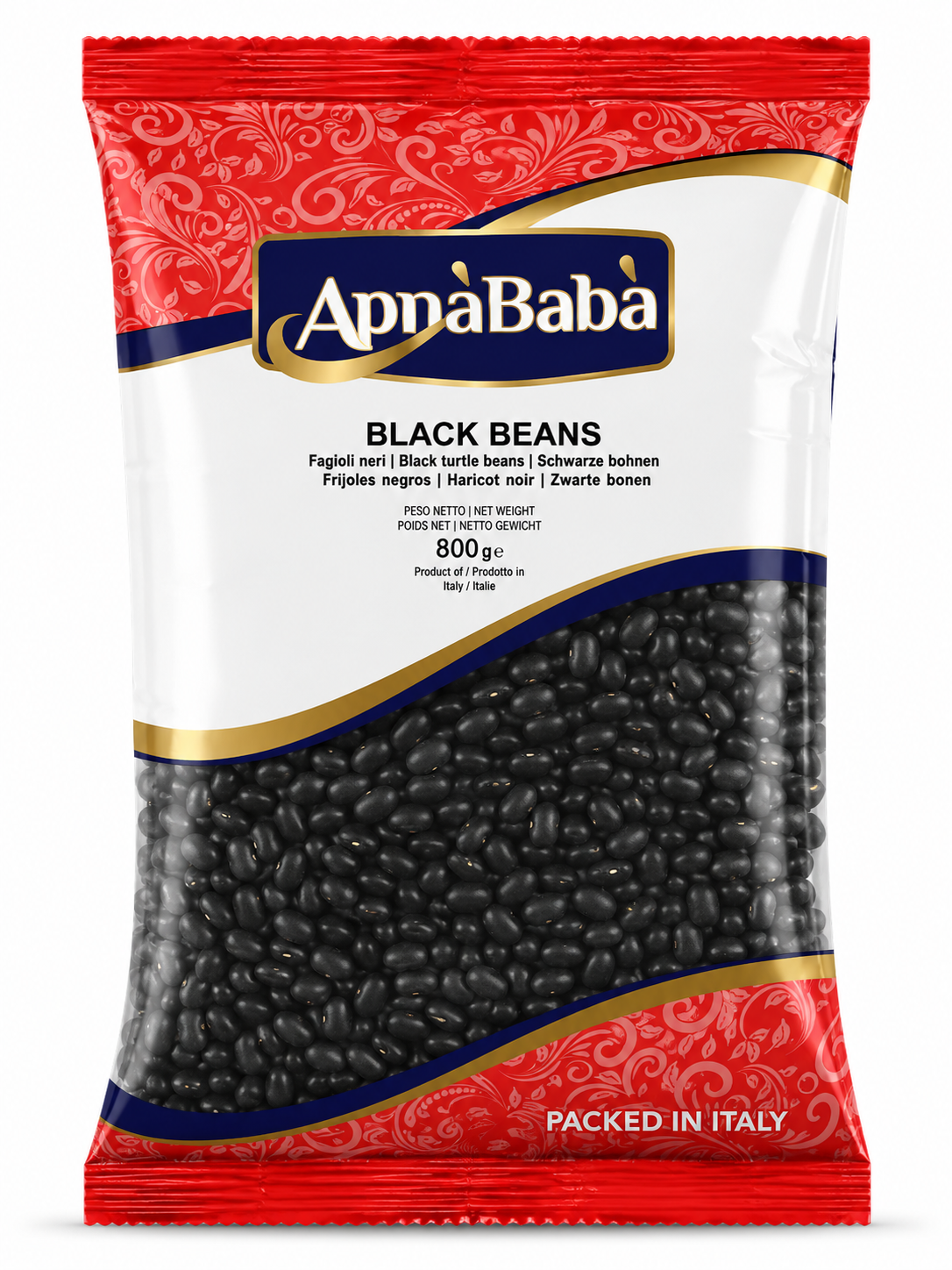 Fasole Neagră Apna Baba 800 g – Boabe Uscate Premium pentru Supe, Tocănițe și Rețete Internaționale