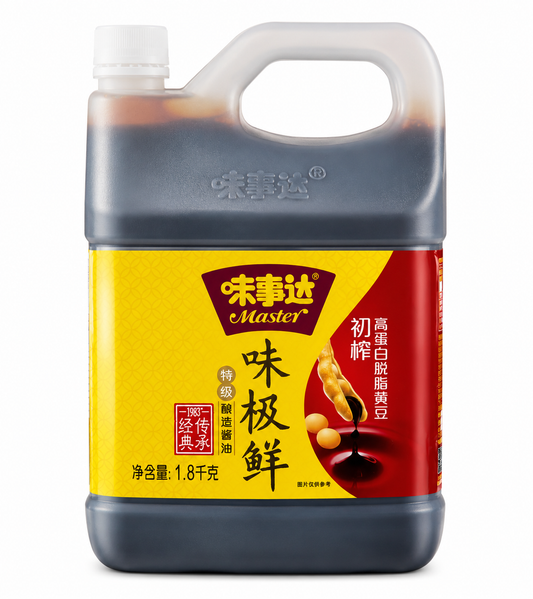 Master Sos de Soia Premium 1.8L – Sos de Soia Fermentat Natural pentru Bucătăria Asiatică