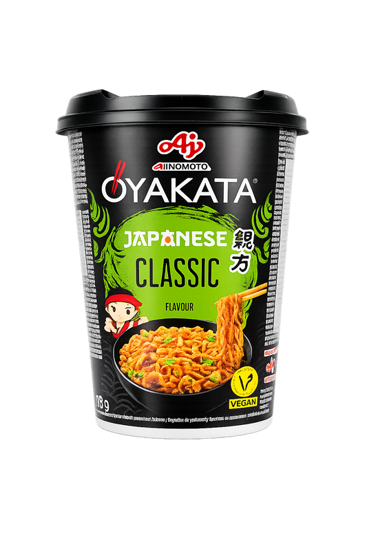 OYAKATA Japanese Classic 93g – Tăiței Instant Japonezi în Pahar | Vegan | Ajinomoto