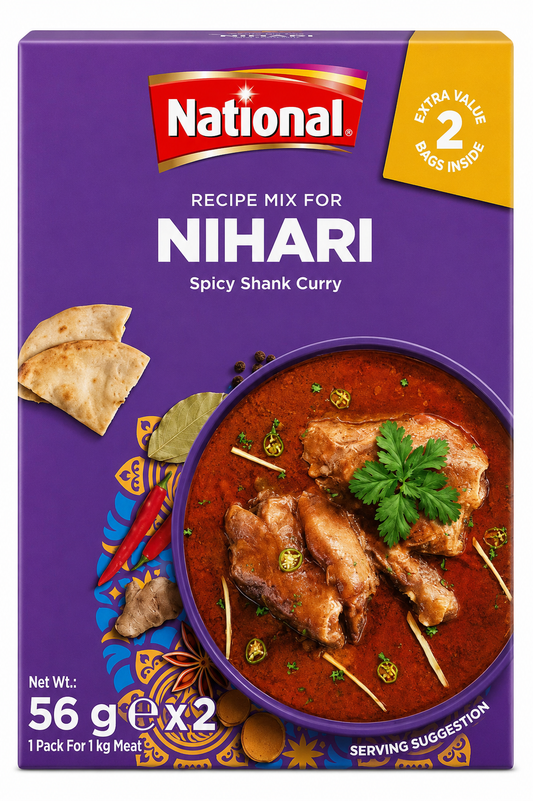 National Nihari Recipe Mix 56g x 2 – Mix de Condimente pentru Nihari Autentic