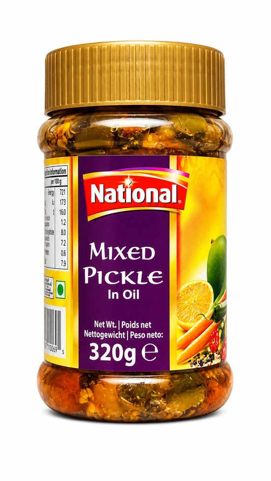 National Mixed Pickle in Oil 320g – Murături Asortate în Ulei, Stil Asiatic