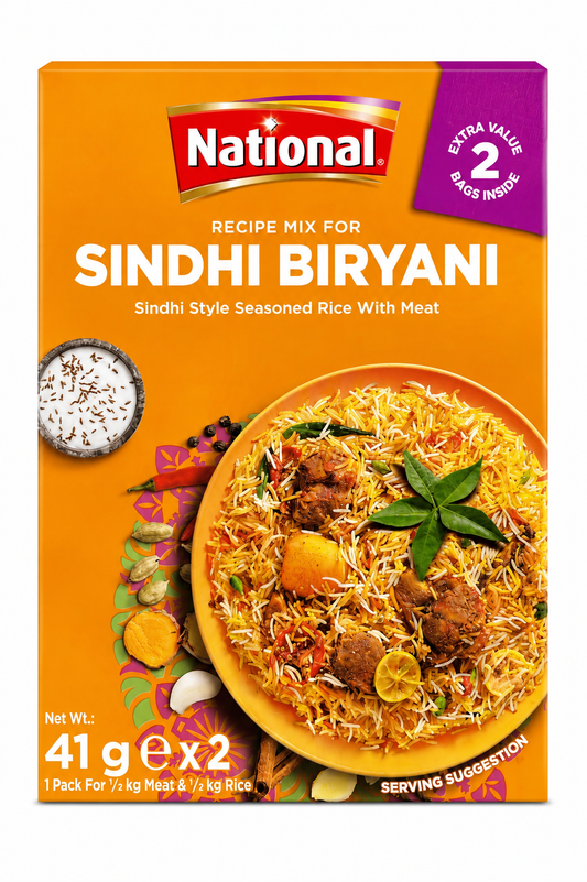 National Sindhi Biryani Recipe Mix 2x41g – Mix de Condimente pentru Sindhi Biryani