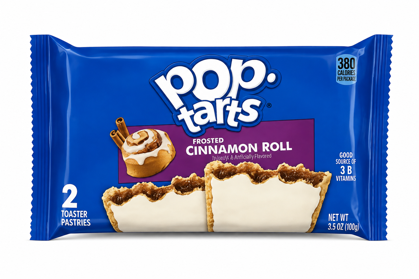 Pop-Tarts Frosted Cinnamon Roll – Prăjituri Toaster cu Scorțișoară 100 g (2 buc.)