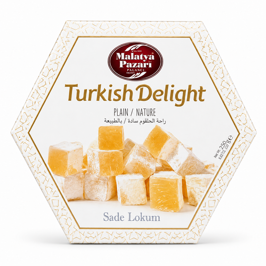 Malatya Pazarı Turkish Delight Simplu (Sade Lokum) 250g