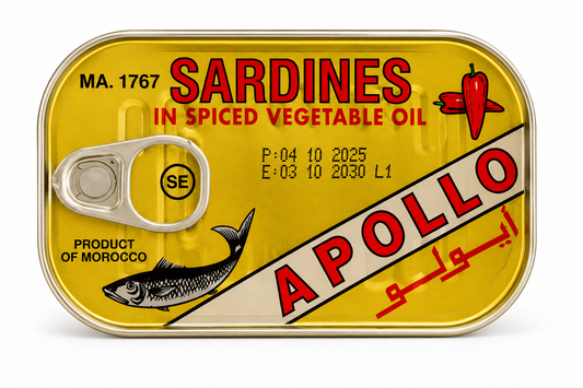 Sardine Apollo în Ulei Vegetal Picant 125g – Produs din Maroc
