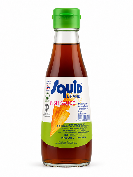 Sos de Pește Squid Brand (Fish Sauce) 300 ml – Condiment Thailandez Autentic