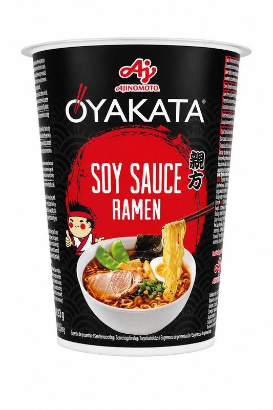 OYAKATA Soy Sauce Ramen – Tăiței Instant Japonezi cu Sos de Soia, 93 g