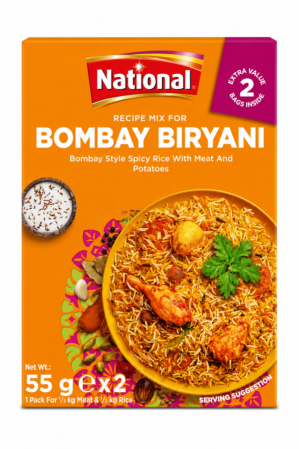 National Bombay Biryani Recipe Mix 2x55g – Mix de Condimente pentru Bombay Biryani