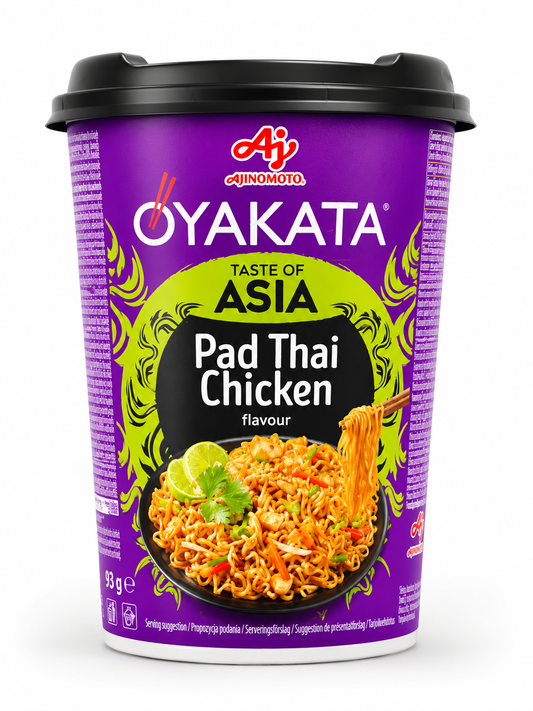 OYAKATA Pad Thai Chicken 93g – Tăiței Instant cu Aromă de Pui în Stil Thailandez | Taste of Asia