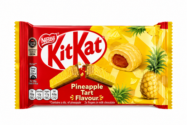 KitKat Pineapple Tart – Baton de Napolitană cu Aromă de Tartă cu Ananas 35 g