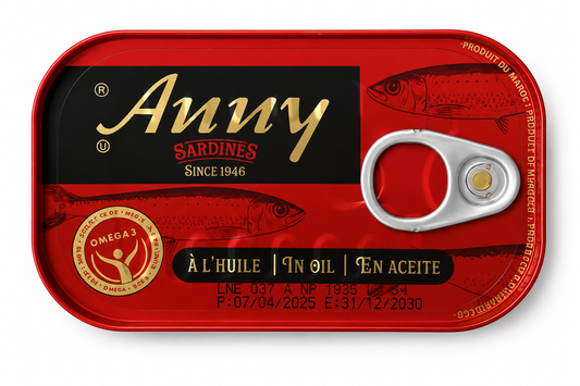 Anny Sardine în Ulei 125g – Sardine Premium în Ulei, Bogate în Omega-3
