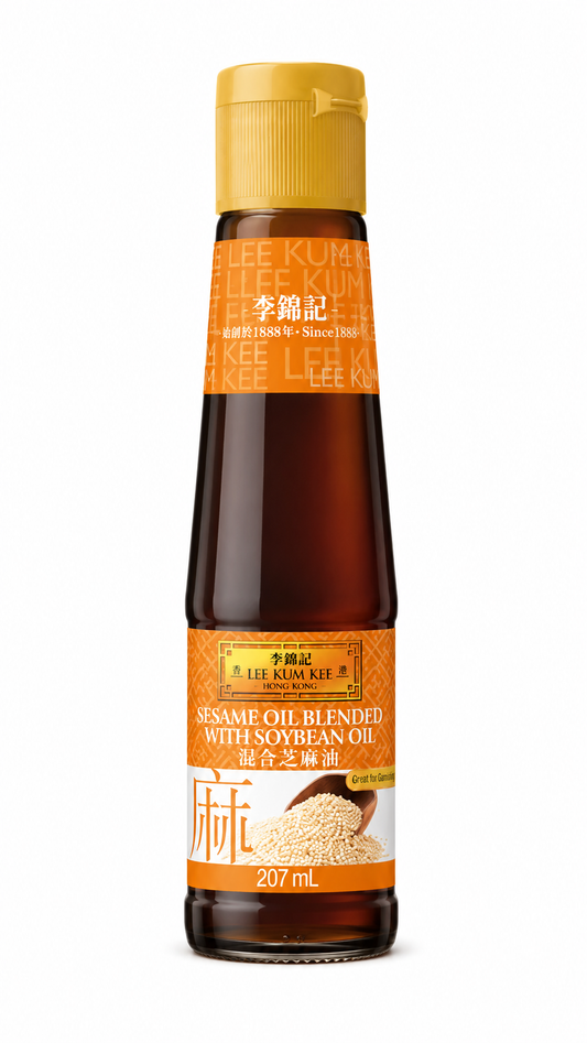 Lee Kum Kee Ulei de Susan cu Ulei de Soia 207ml – Sesame Oil Blended with Soybean Oil pentru Bucătăria Asiatică